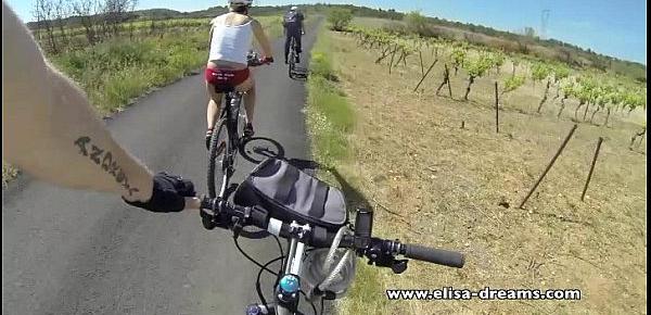  Flashing and nude in public biking on the road